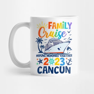 Cancun Cruise 2023 Family Friends Group Vacation Matching Mug